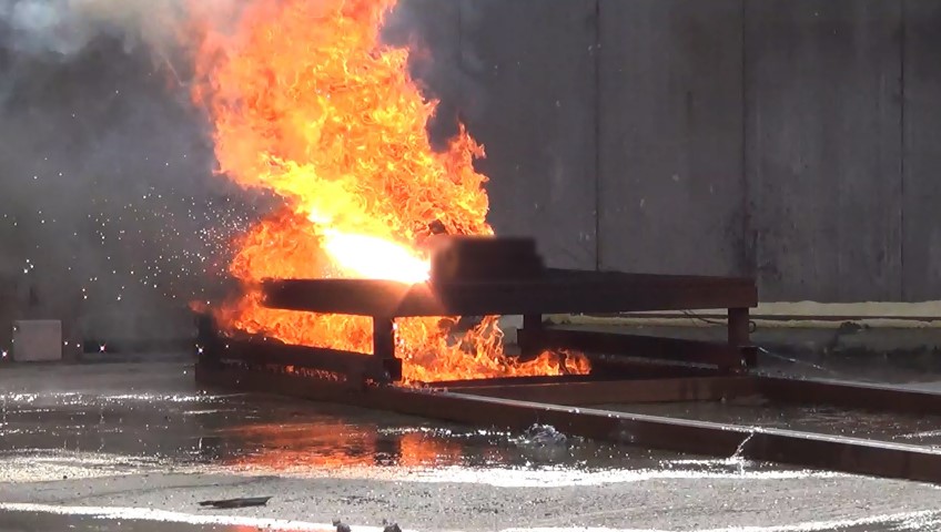 Comportement au feu sur batterie lithium